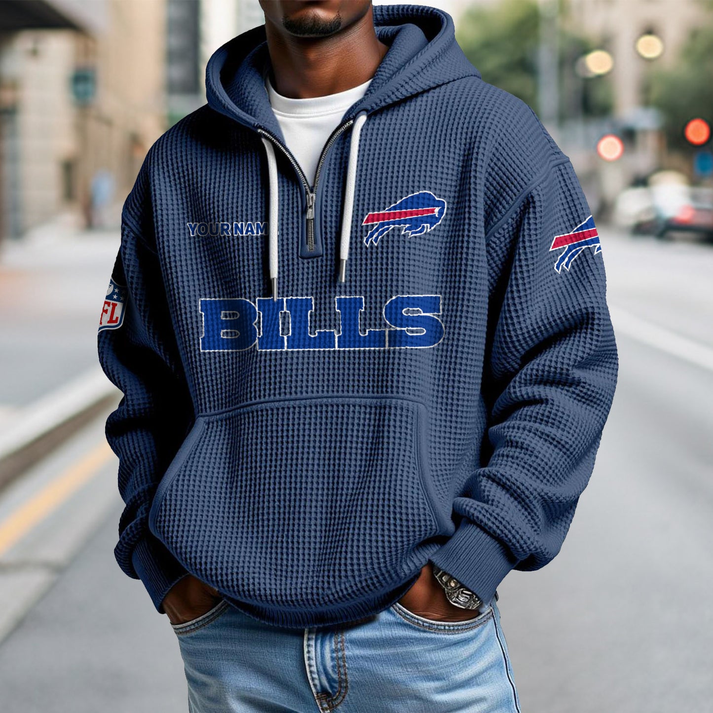 BUF x NFL Waffle Hoodie DatND DVT