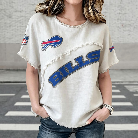 BUF x NFL Womenƒ??s Vintage O-Neck 2905 DatND DVT