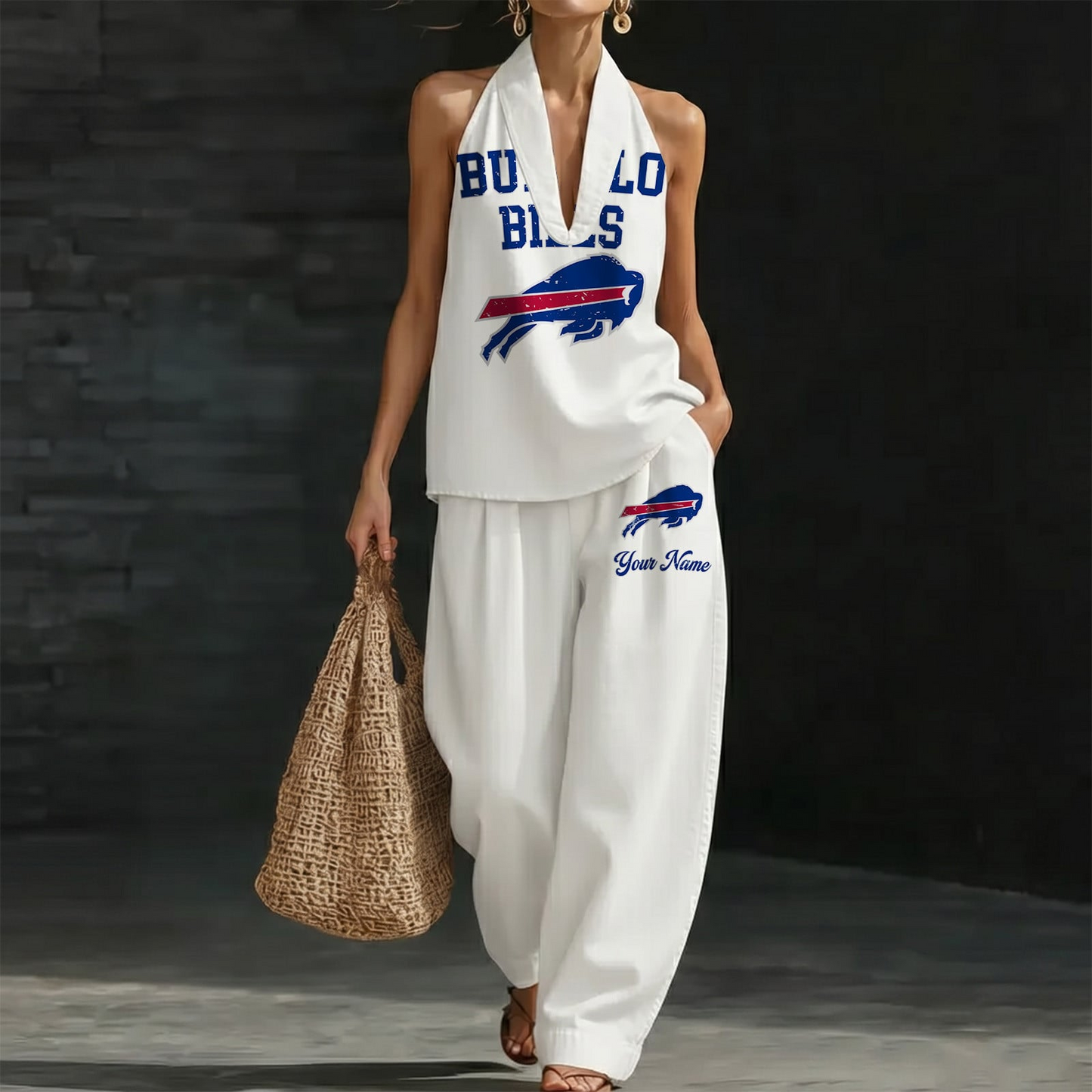 BUF x NFL Women's Vintage Washed Denim Suit DATND TANTD 030626