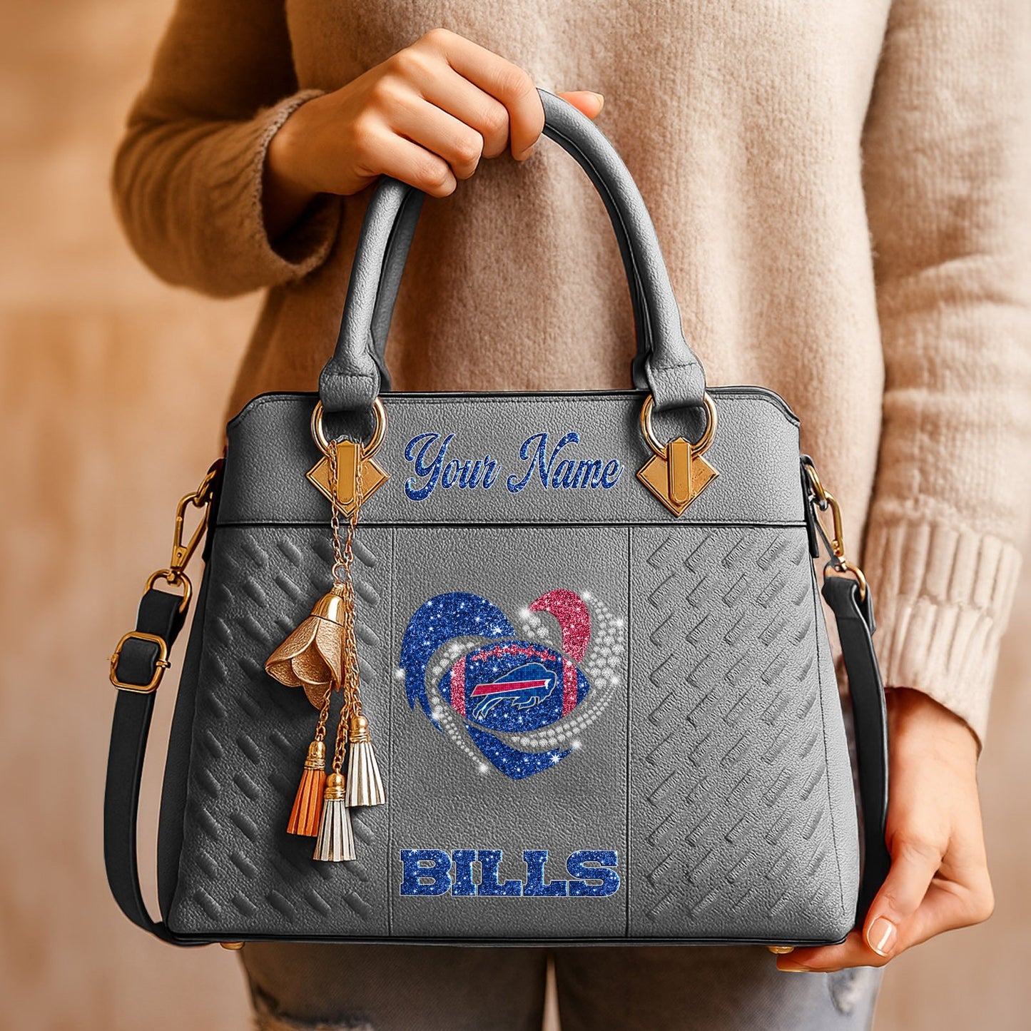 BUF x NFL Zip Handbag 0811 DatND DVT