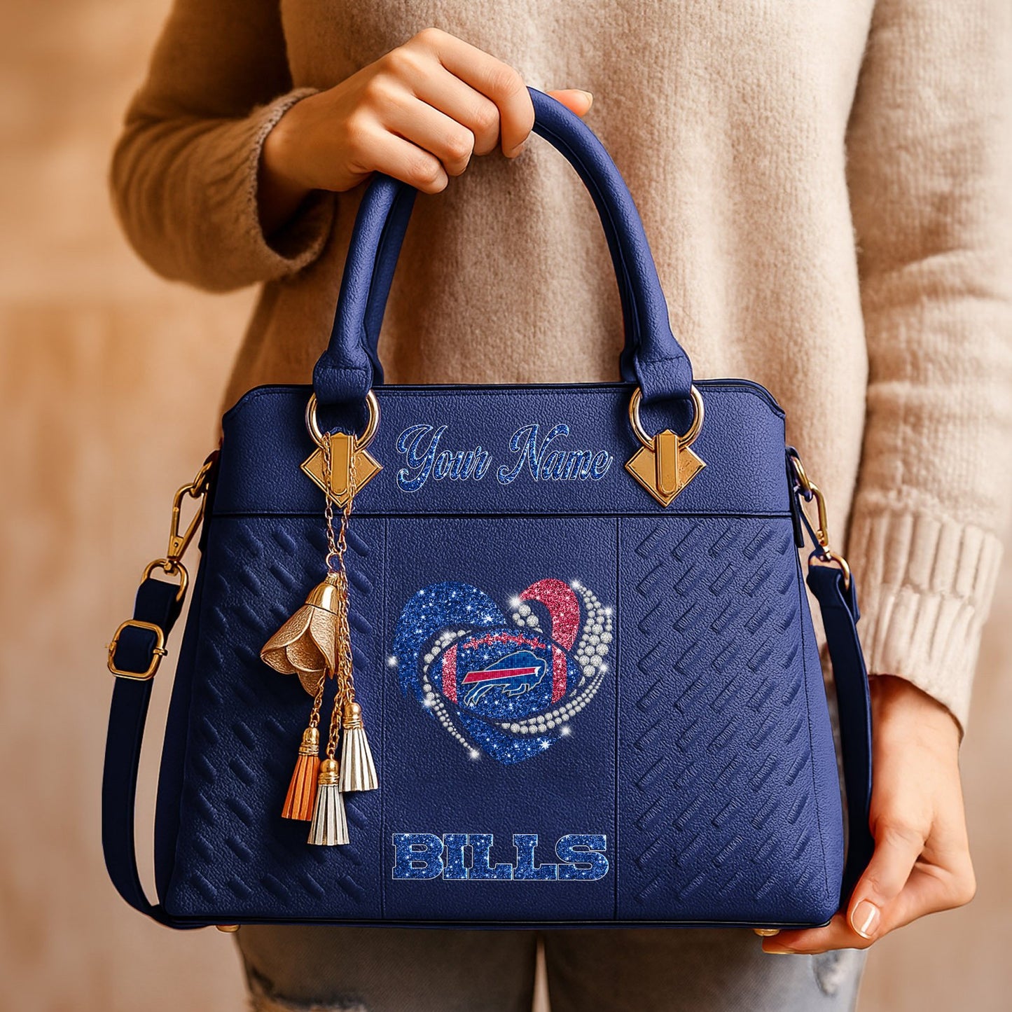 BUF x NFL Zip Handbag 0811 DatND DVT