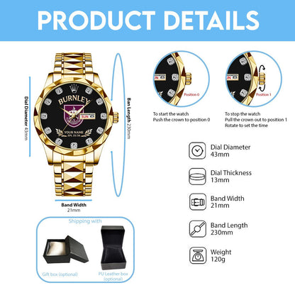BUR x EPL Alloy Luxury Quartz Watch DatND DVT