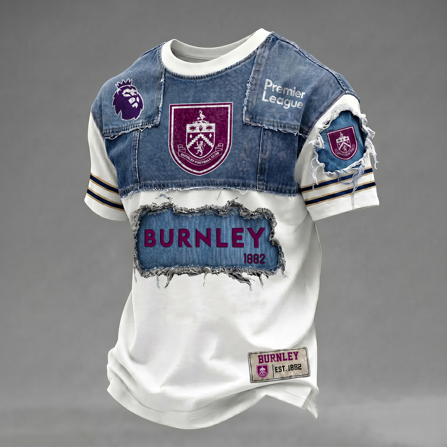 BUR x EPL Patchwork Denim T-Shirt DATND TANTD 090626