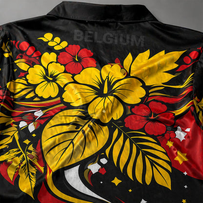 Belgium World Cup 2026 Floral Hawaiian Shirt PVT02 DATND LBN 90526