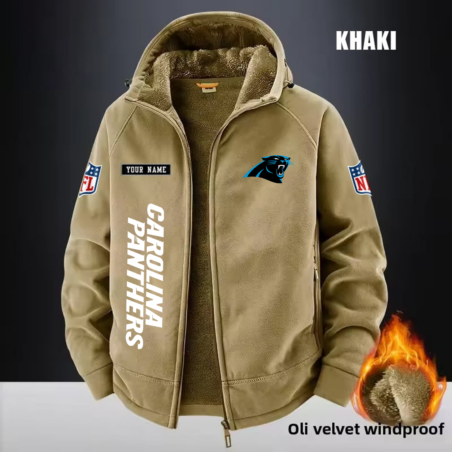 CAR x NFL 3D Half-zip Hoodie DATND TANTD