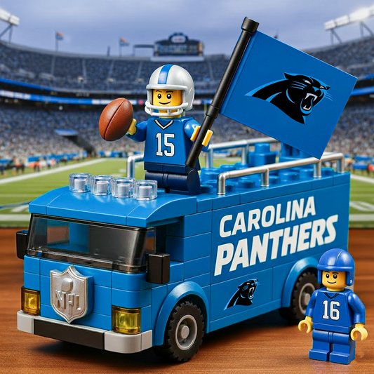 CAR x NFL Building Blocks Bus Toy Set DatND DVT