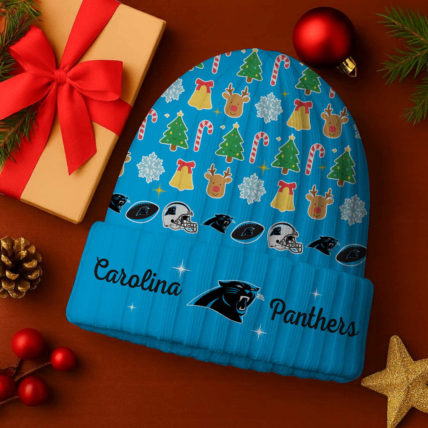CAR x NFL Christmas Beanie DatND DVT