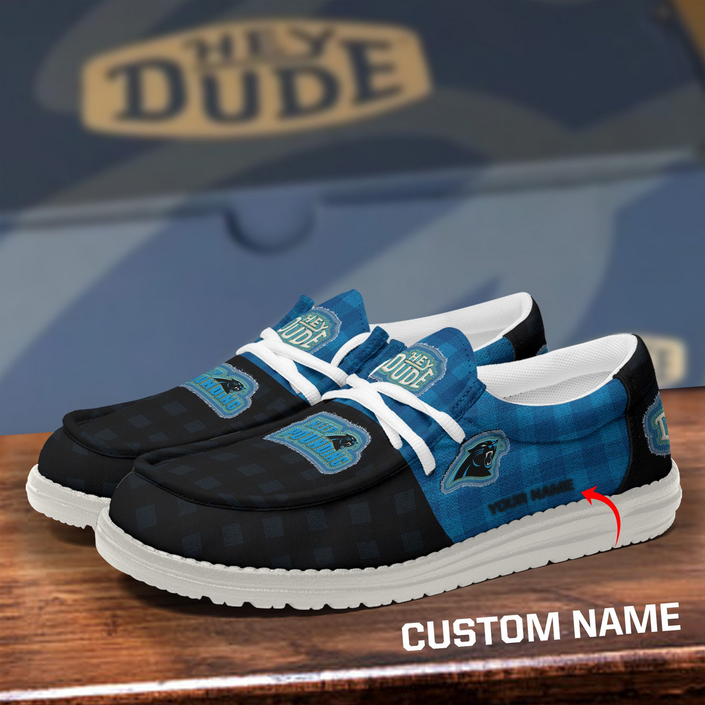 CAR x NFL Premium Hey Dude Shoes DATND TANTD