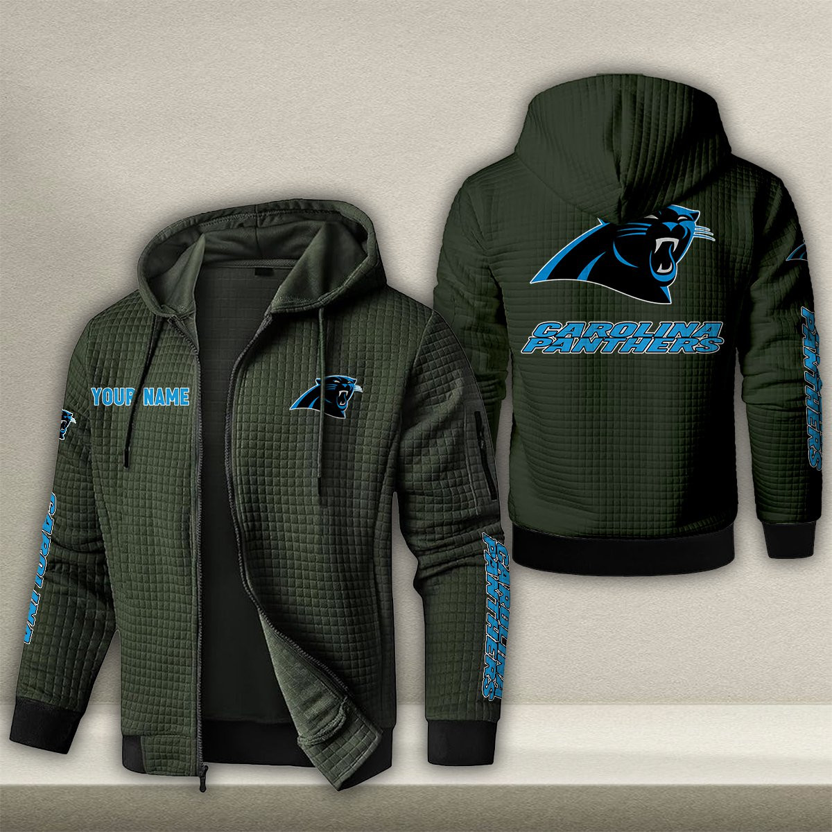 CAR x NFL Quilted Zip Hoodie DatND DVT