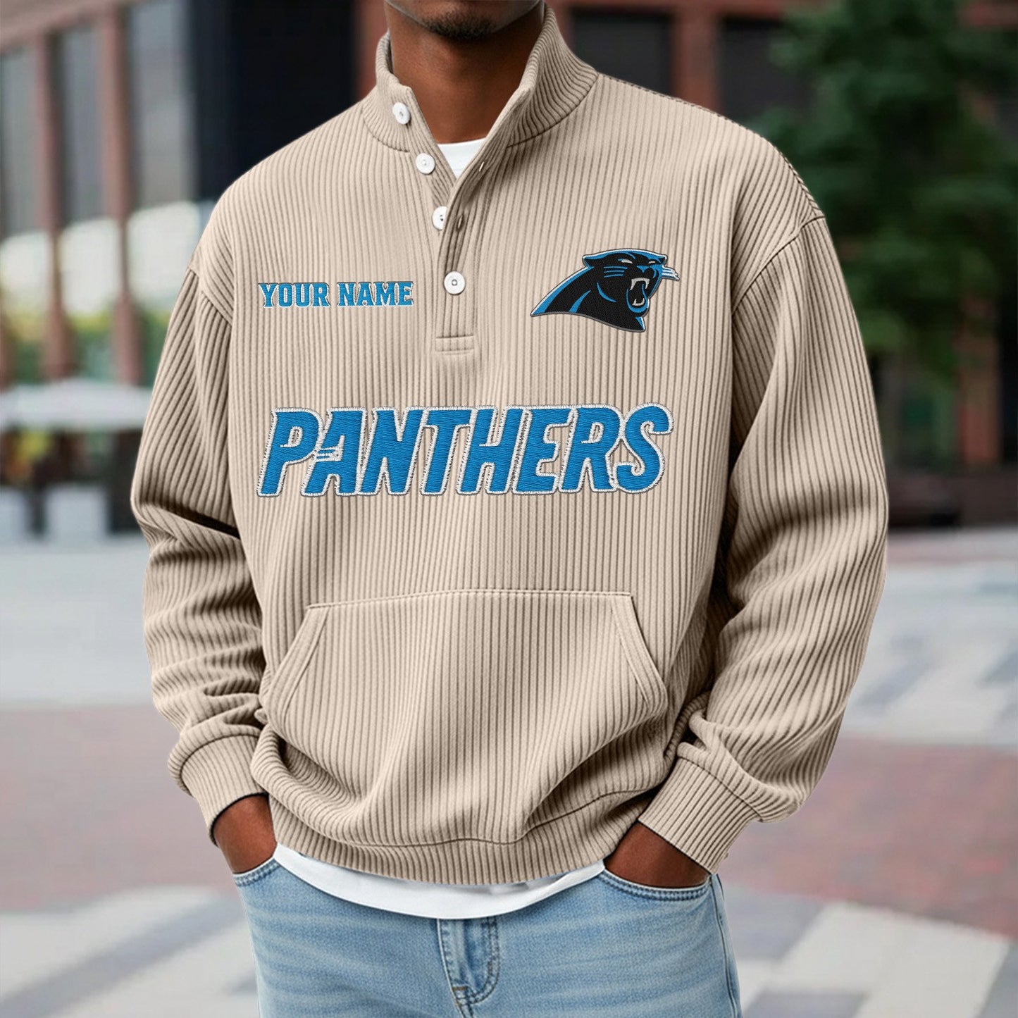 CAR x NFL Waffle High Neck Long Sleeved Sweatshirt DATND TANTD 221125