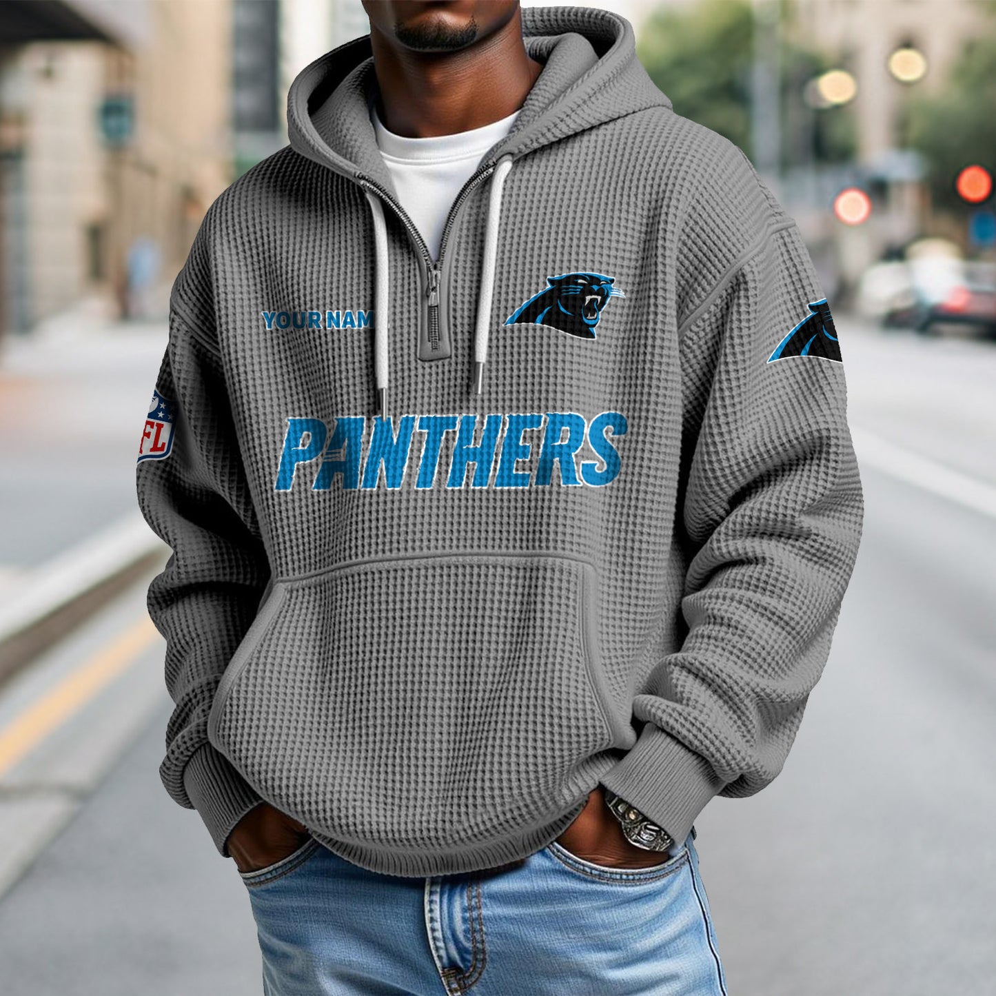 CAR x NFL Waffle Hoodie DatND DVT