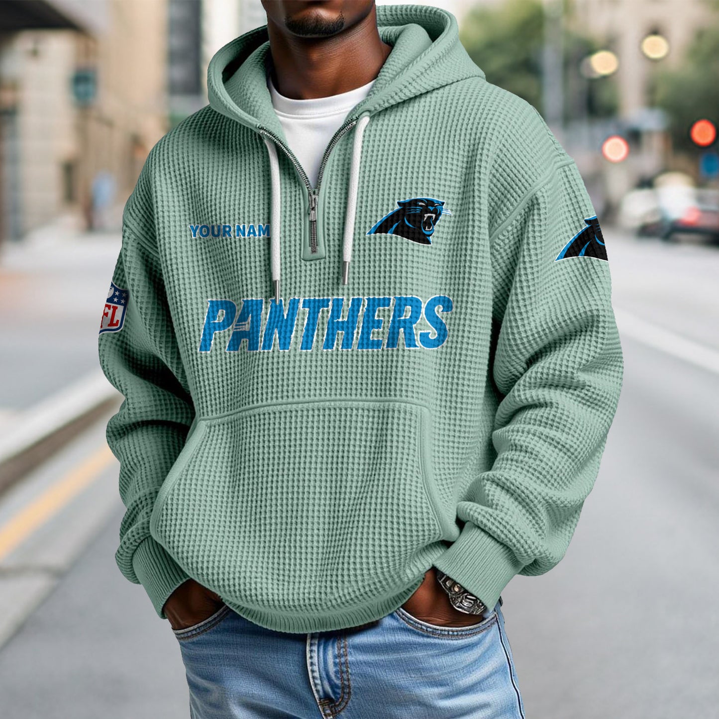 CAR x NFL Waffle Hoodie DatND DVT