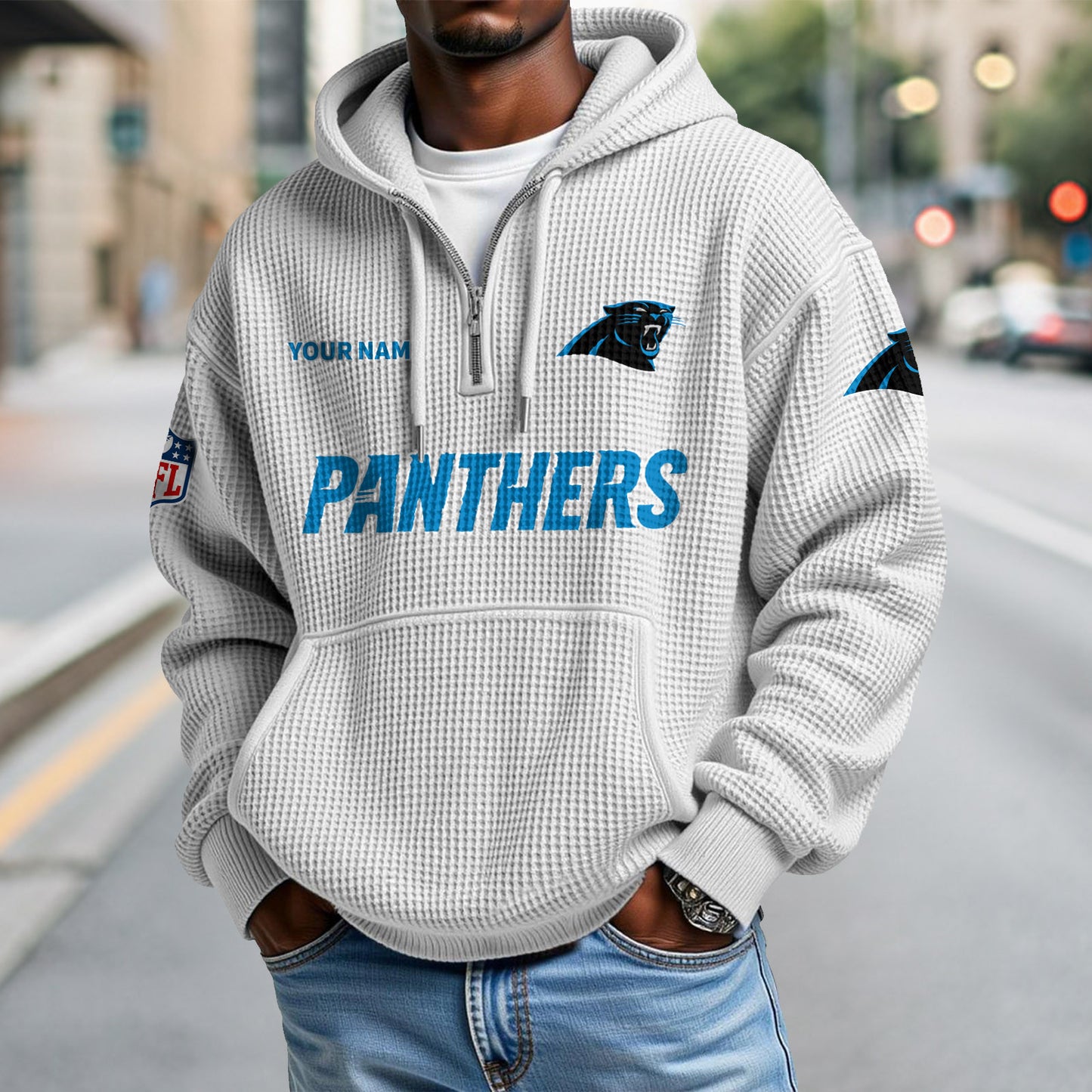 CAR x NFL Waffle Hoodie DatND DVT