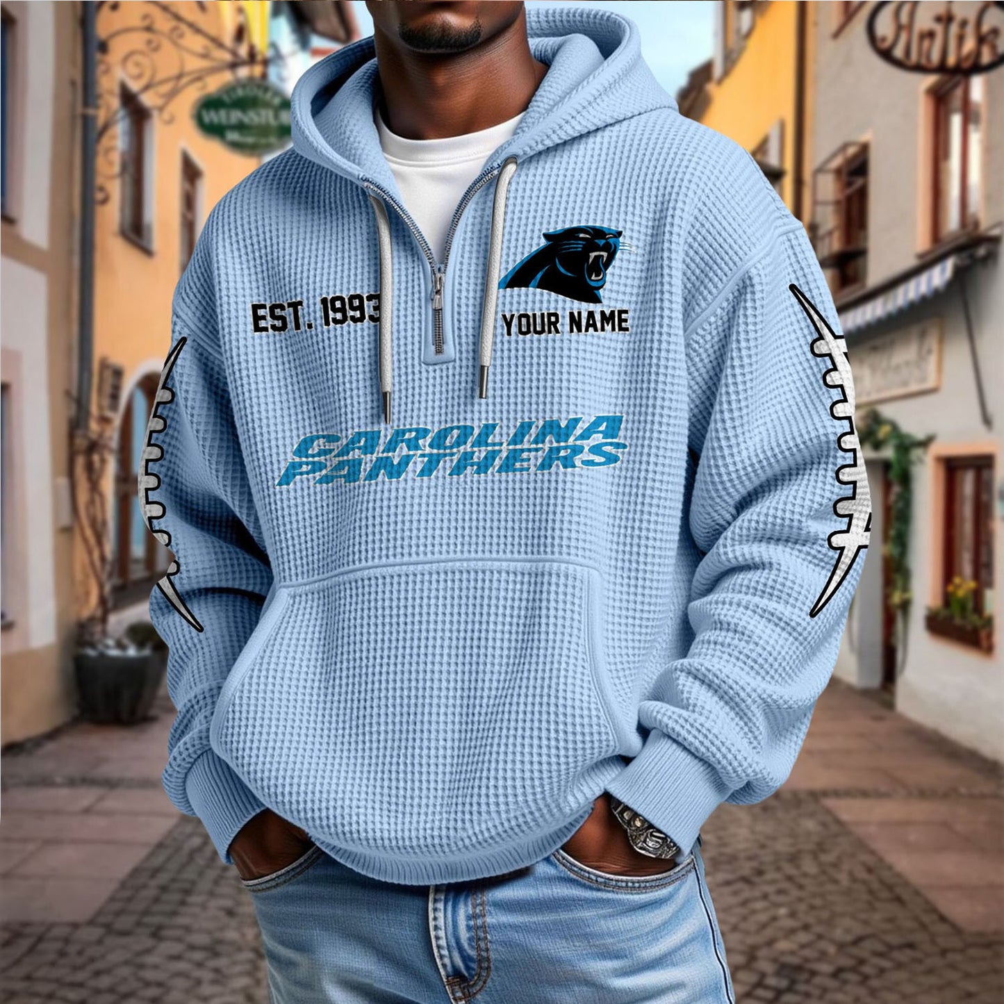 CAR x NFL Waffle Hoodie DatND DVT