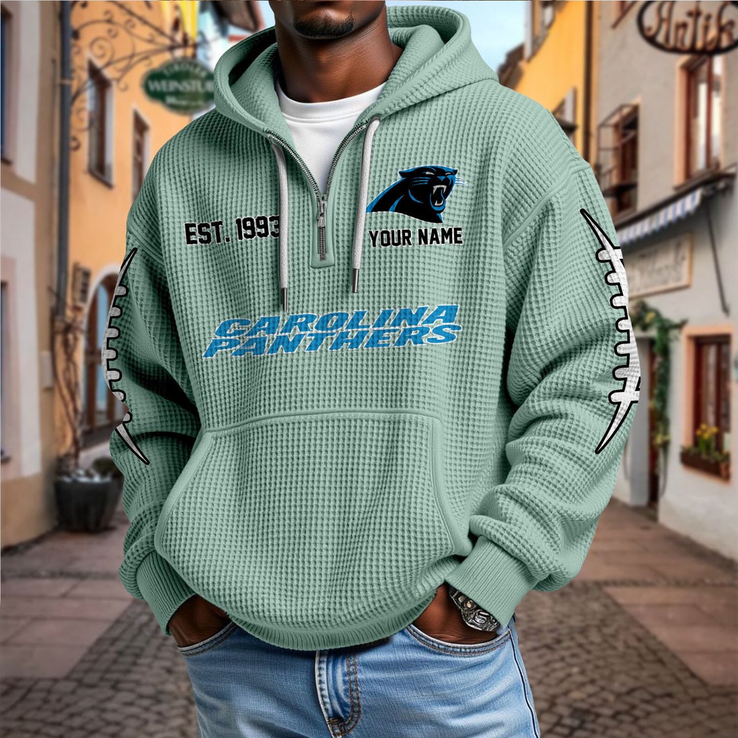 CAR x NFL Waffle Hoodie DatND DVT