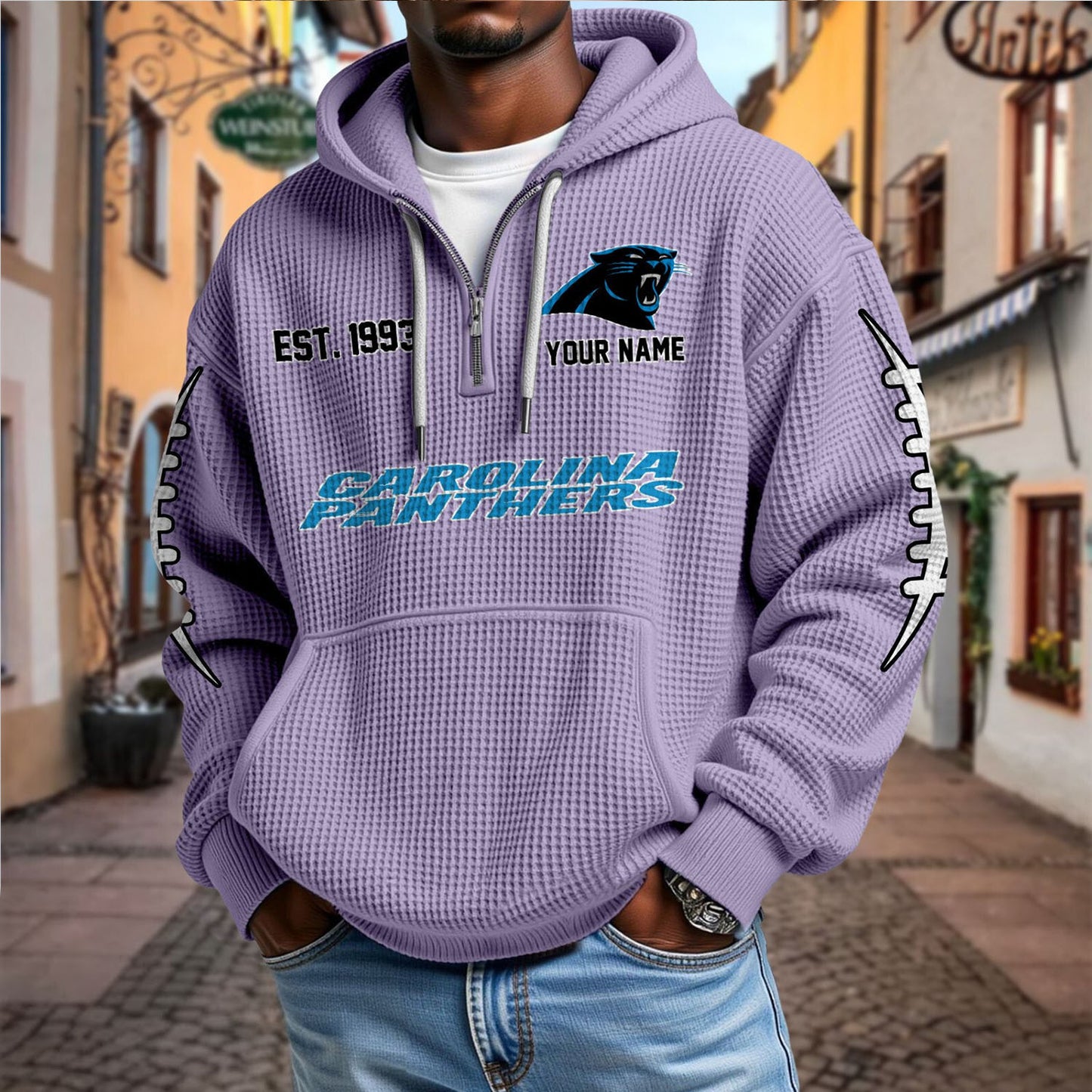 CAR x NFL Waffle Hoodie DatND DVT