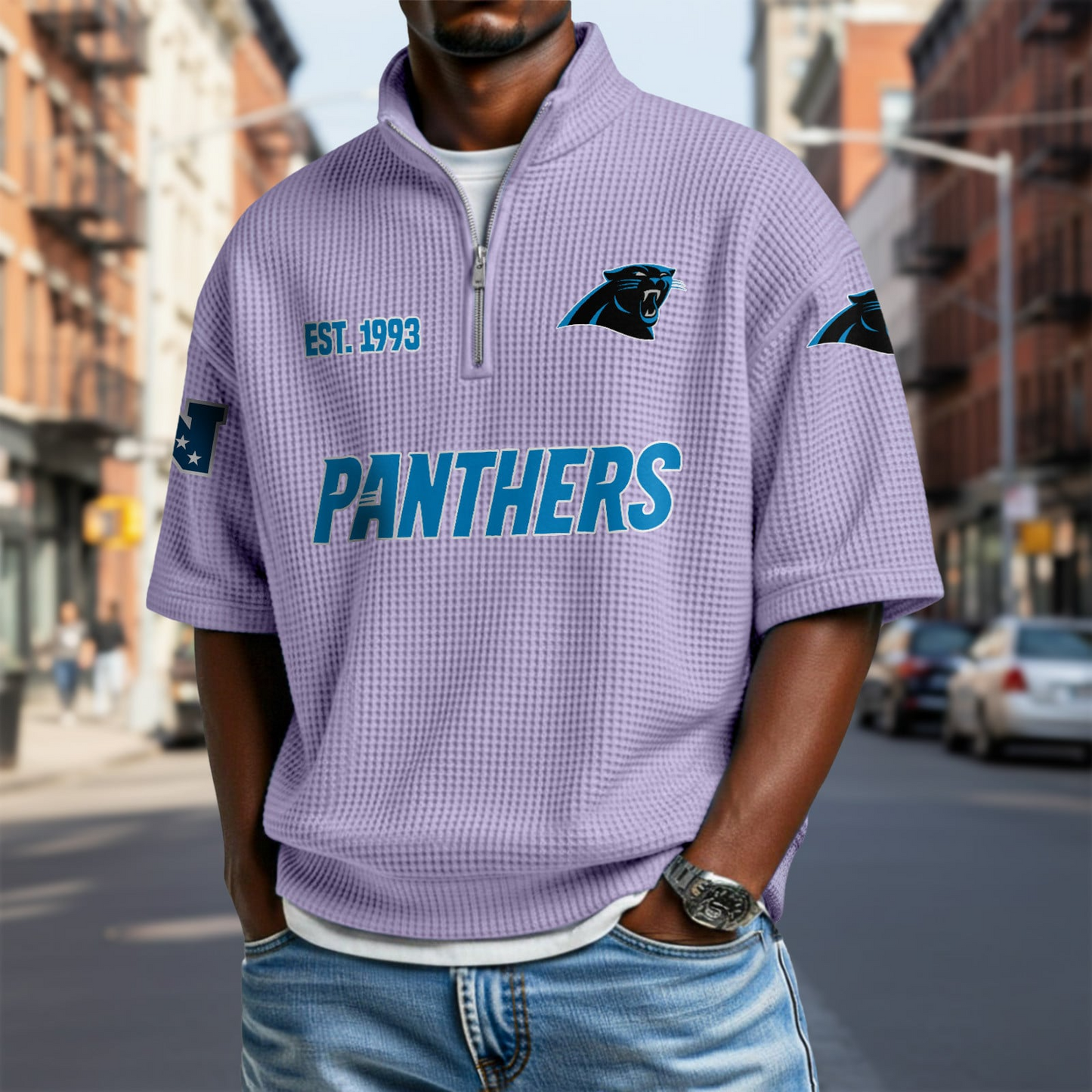 CAR x NFL Waffle Short Sleeve Polo Shirt DatND DVT