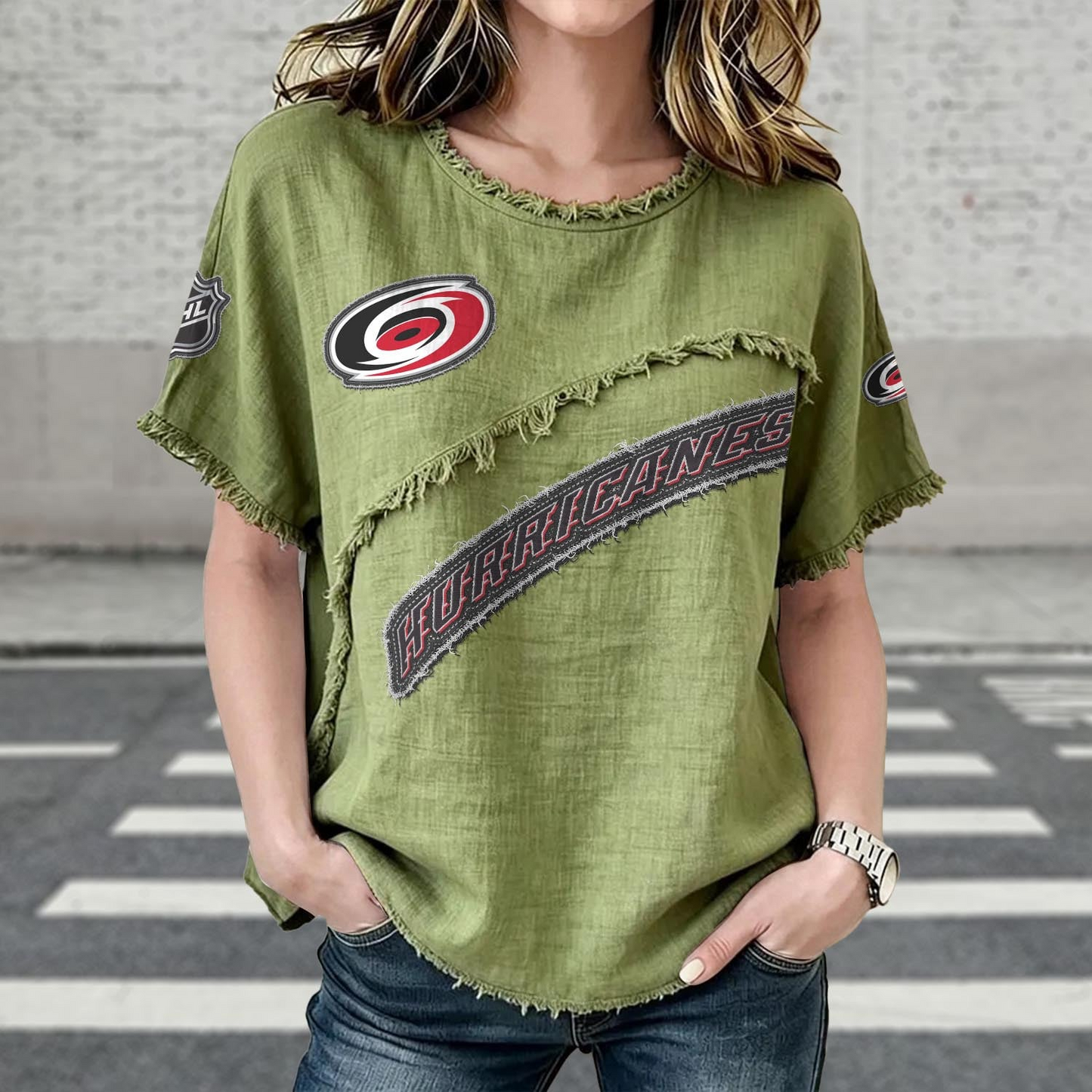 CAR x NHL Womenƒ??s Vintage O-Neck 2905 DatND DVT
