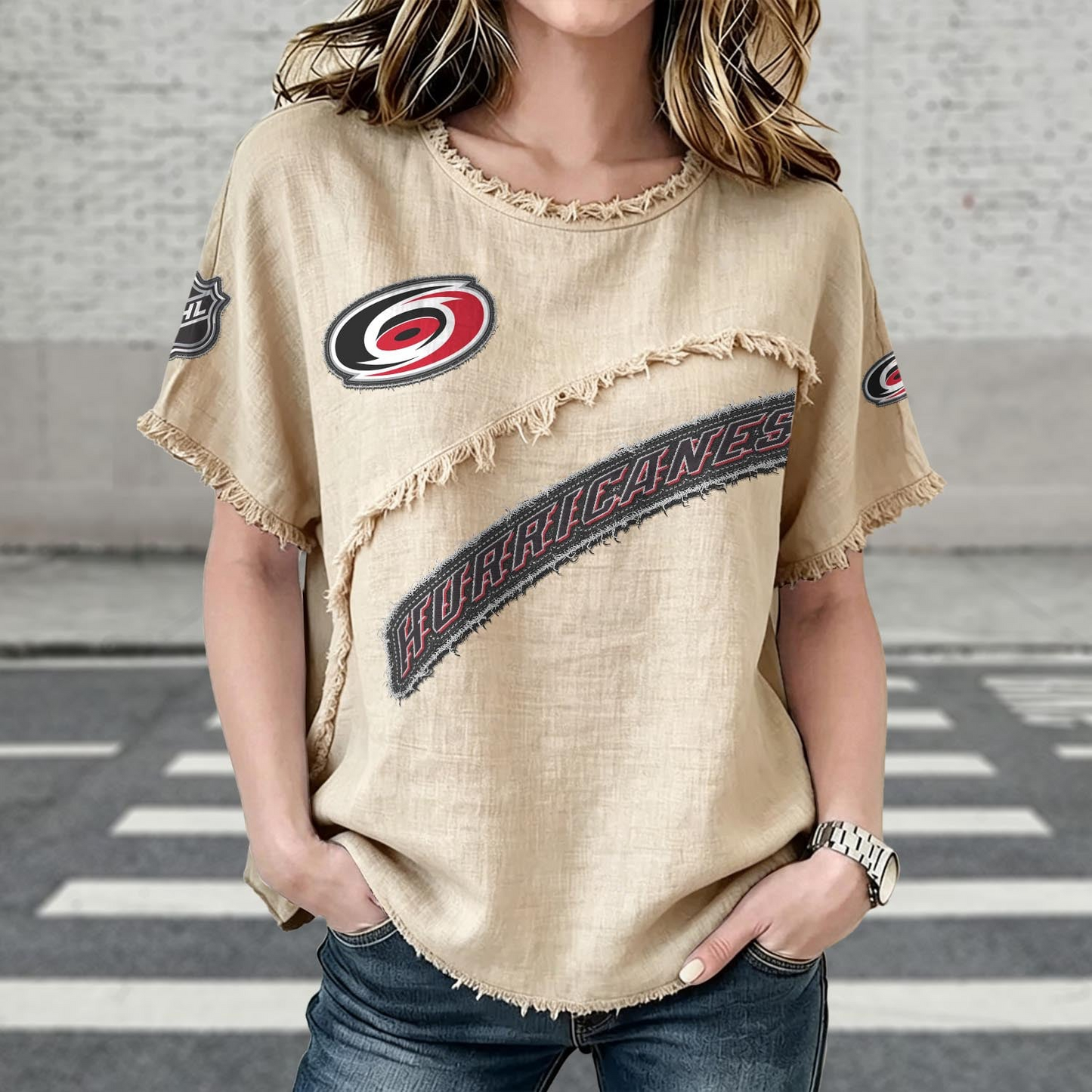 CAR x NHL Womenƒ??s Vintage O-Neck 2905 DatND DVT