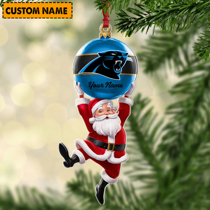 CAR x Personalized NFL Acrylic Ornament Christmas DATND TANTD