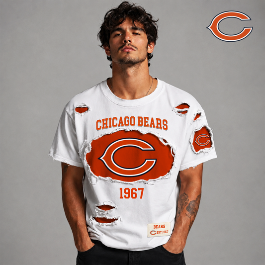CB  x NFL LUXURY CREW-Neck T-Shirt FOR SUMMER HOLIDAY  180626