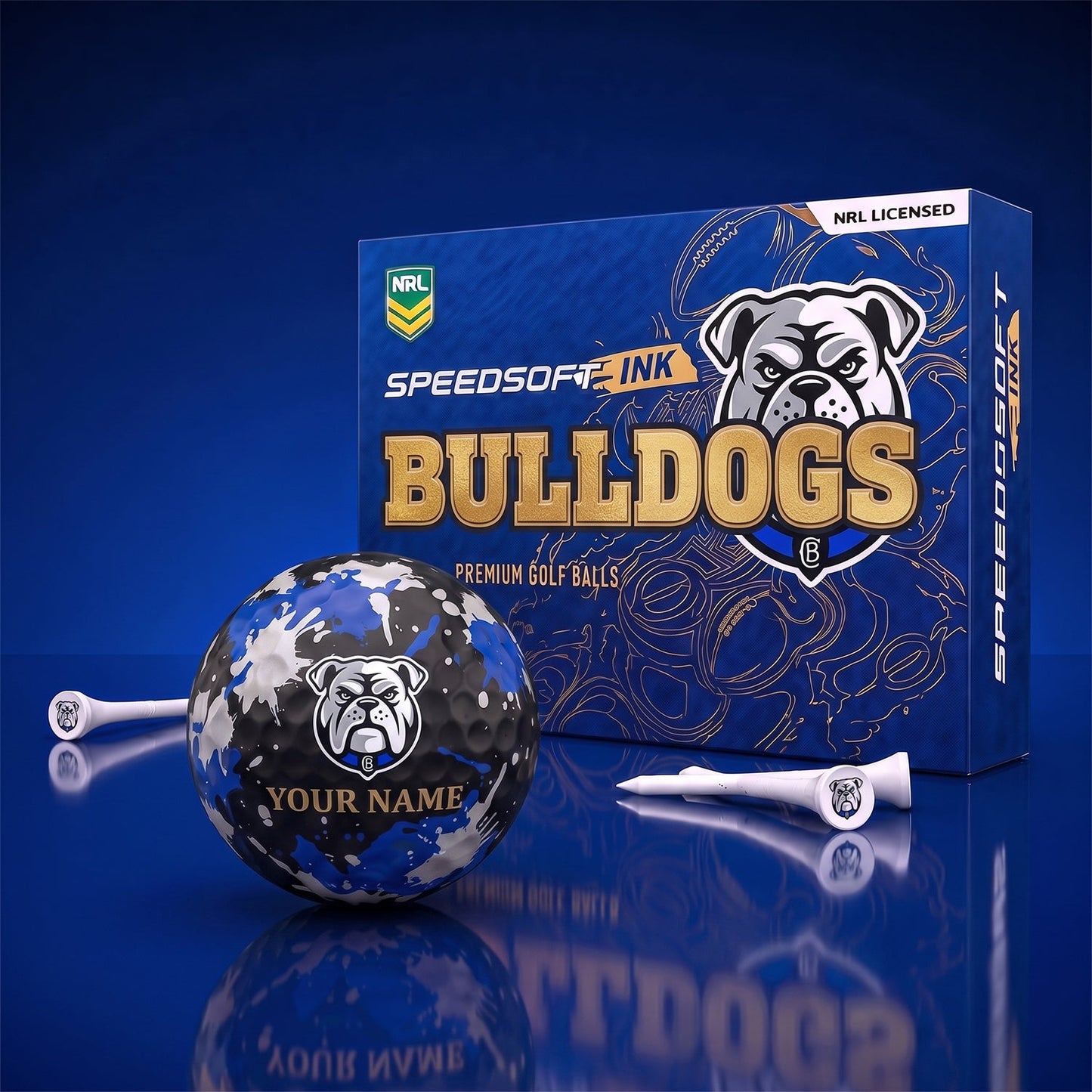 PREMIUM NRL X CBB EXCLUSIVE PERSONALIZED GOLF BALL SET LIMITED EDTION