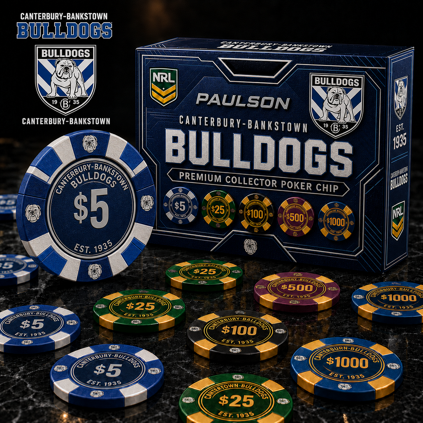 CBY X NRL Personalized Premium Poker Chip Gift