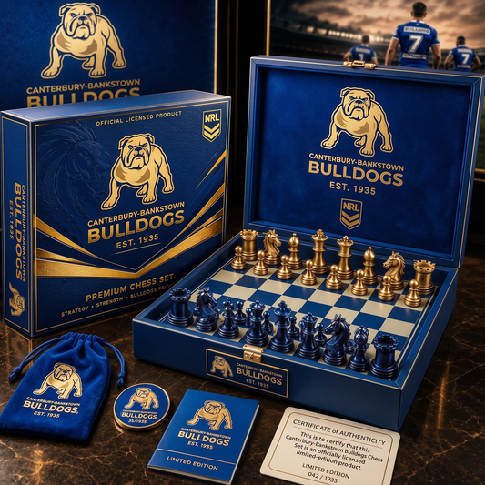CBY X PREMIUM NRL CHAMPIONS CHESS SET – LIMITED COLLECTOR EDITION