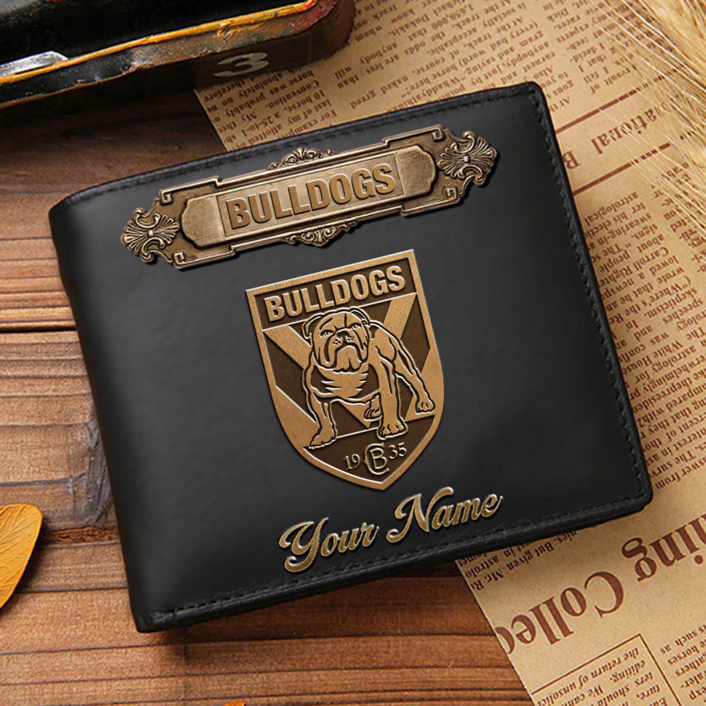 CBY x NRL Premium Leather Wallet - Personalized Edition DatND DVT