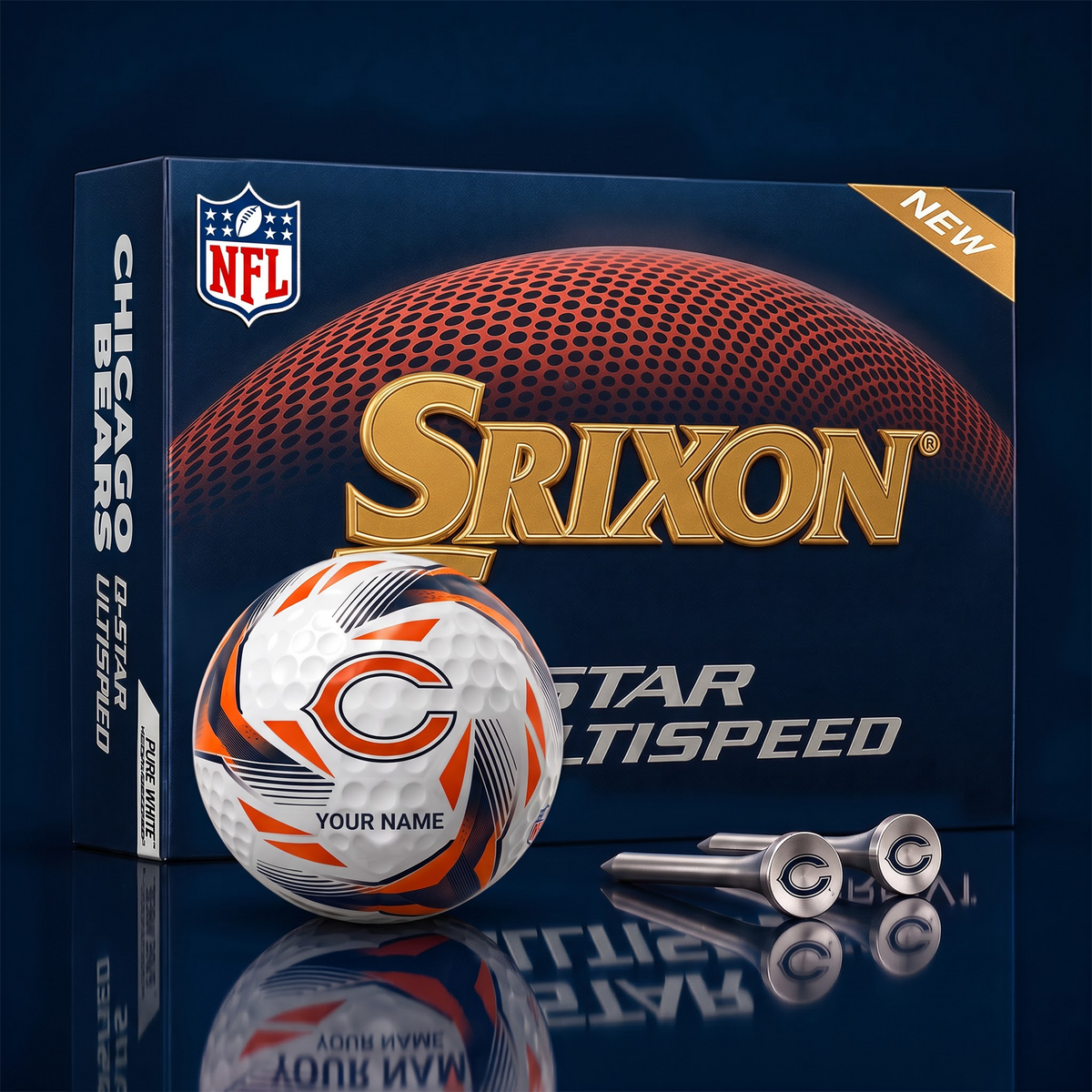 CB_NFL Football Fan Signature Golf Ball Set – Personalized Edition