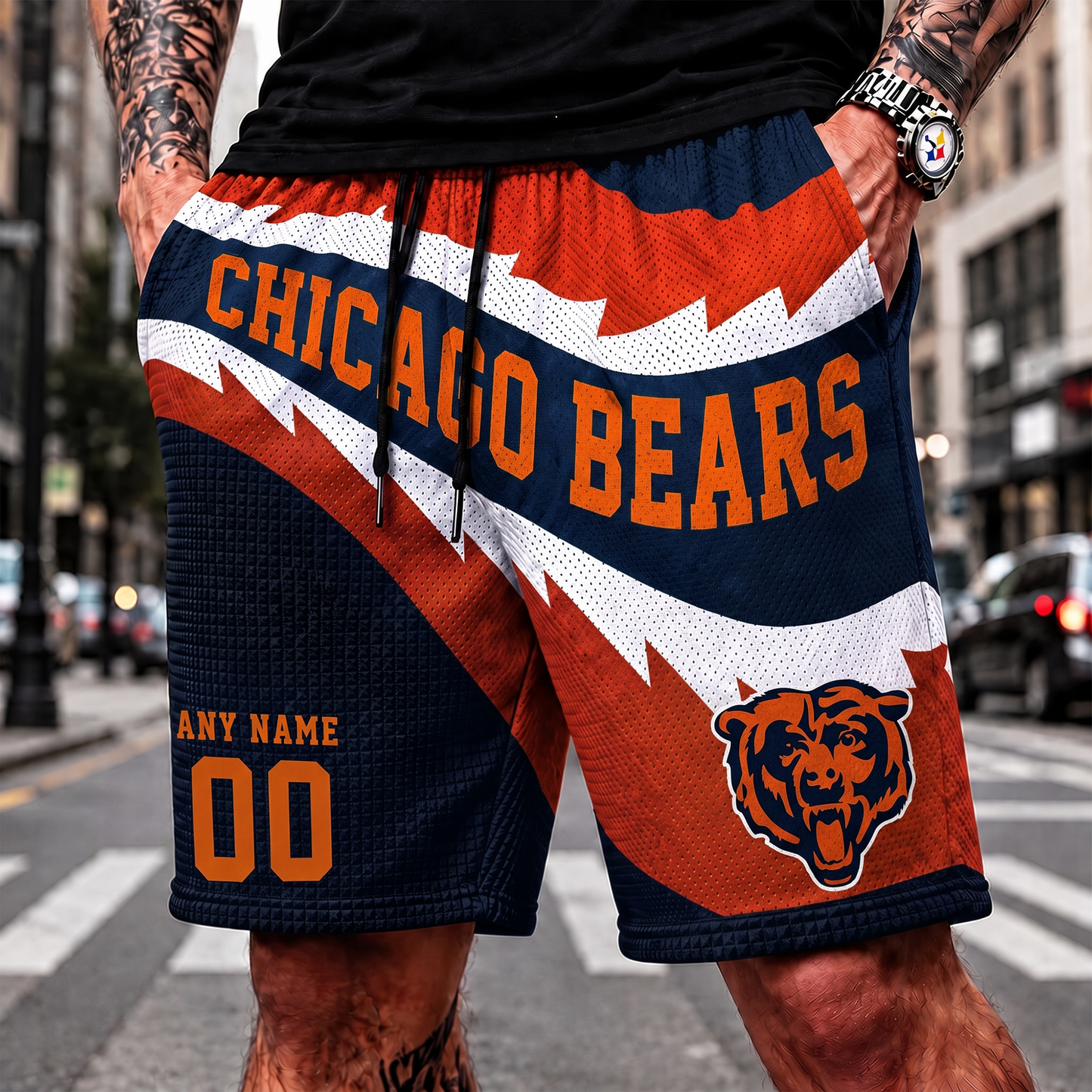 CB_NFL SHORT PANTS CUSTOM NAME & NUMBER FOR FAN