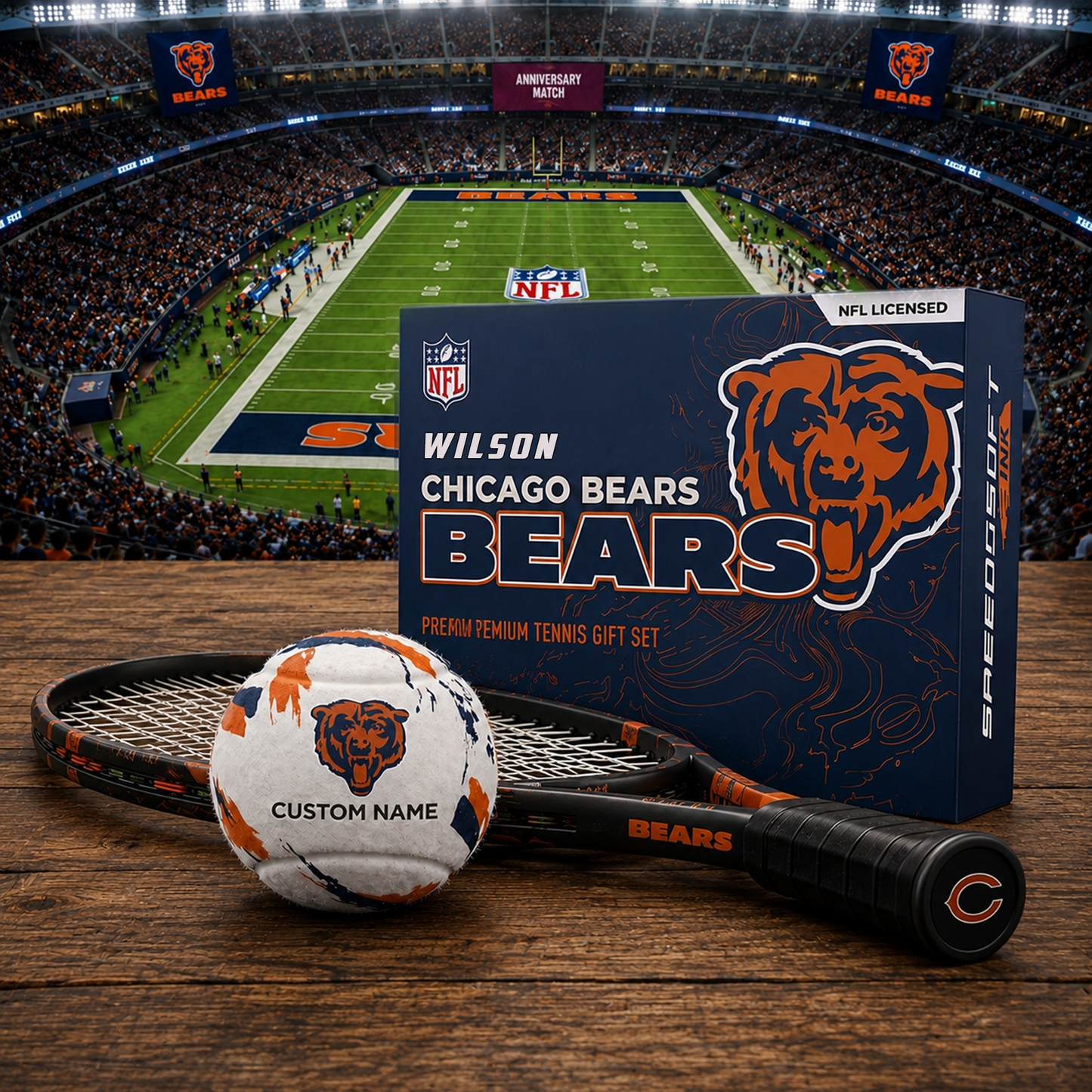 CB_PREMIUM NFL  EXCLUSIVE PERSONALIZED TENNIS BALL SET LIMITED EDTION