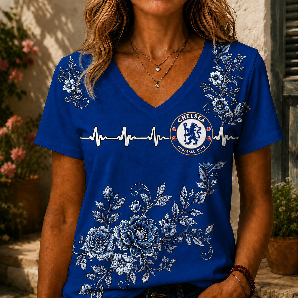 CHE x EPL Luxury Women V-Neck Shirt