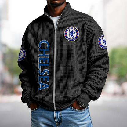 CHE x EPL Waffle Zip Up Sweatshirt 1911 DatND DVT
