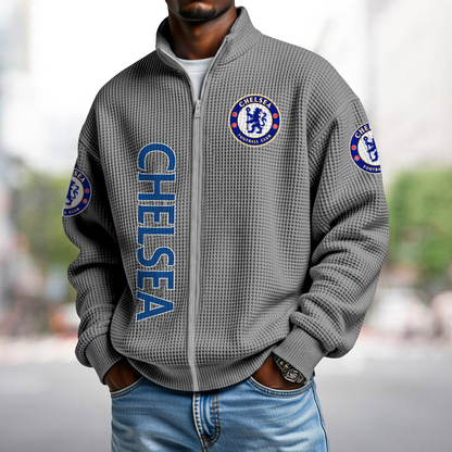 CHE x EPL Waffle Zip Up Sweatshirt 1911 DatND DVT