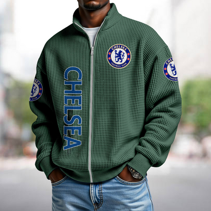 CHE x EPL Waffle Zip Up Sweatshirt 1911 DatND DVT