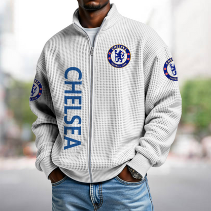CHE x EPL Waffle Zip Up Sweatshirt 1911 DatND DVT