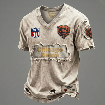 Bears NFL Premium V-Neck T-shirt Gift For Fans 0306 NAK DATND NHT