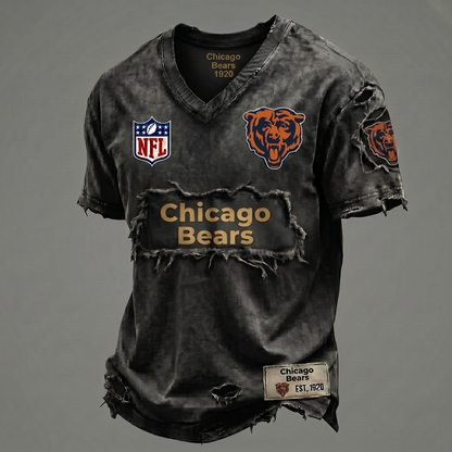 Bears NFL Premium V-Neck T-shirt Gift For Fans 0306 NAK DATND NHT