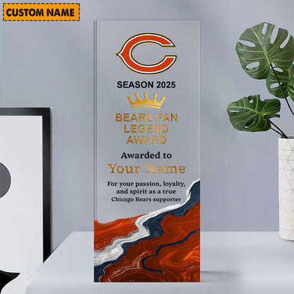 CHI NFL Personalized Acrylic Award Plaque Funny Christmas Gift For Family DDT NTL