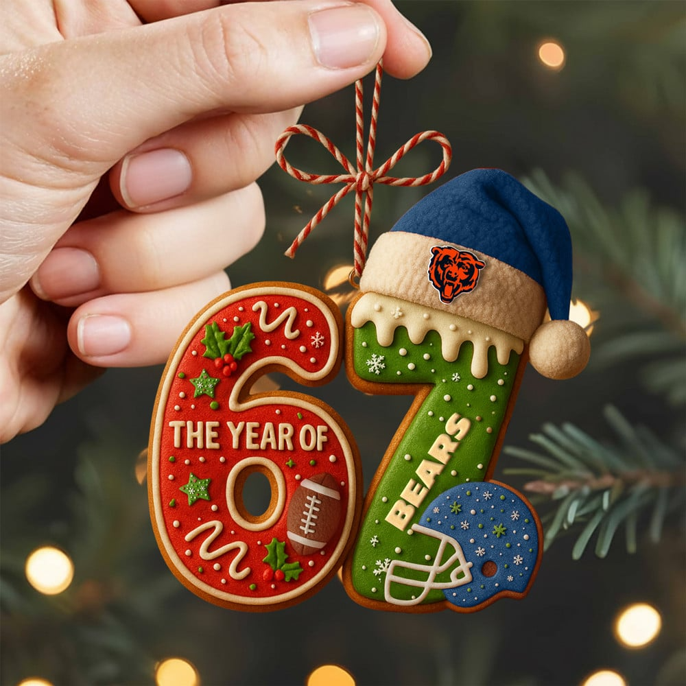 CHI Premium NFL 67 Hanging Ornament DDT NTL
