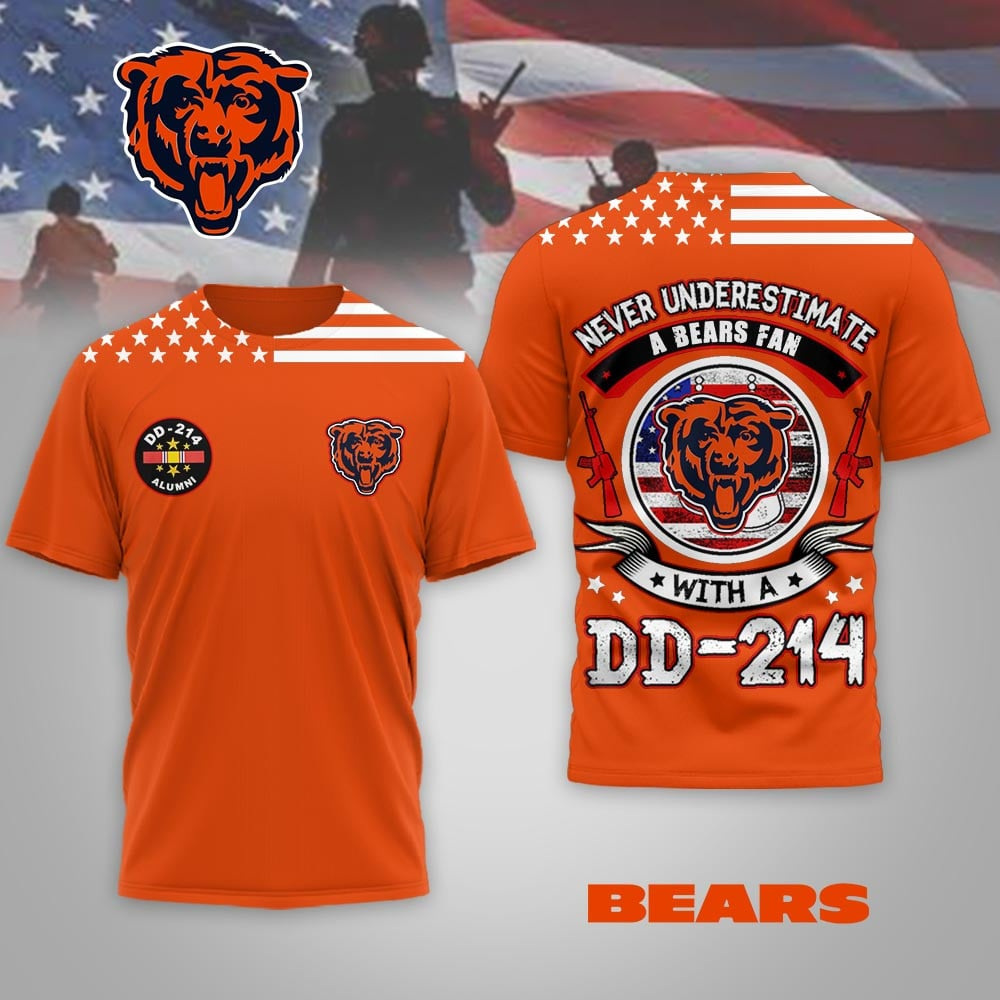 CHI Premium NFL DD-214 Alumni 3D Shirt DDT NTL