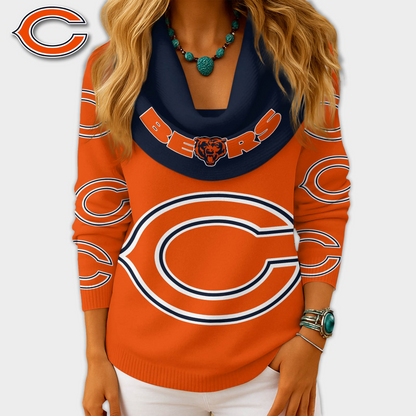 CHI Premium NFL Fan Cowl Neck Sweater 3D Shirt DDT NTL