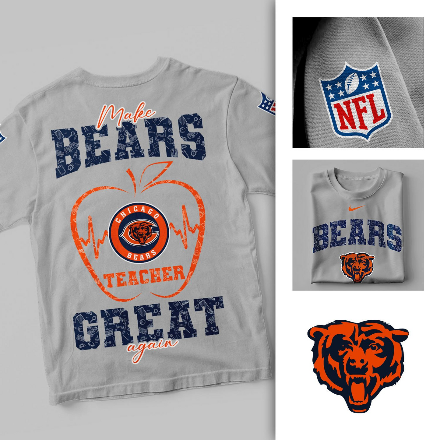 CHI Premium NFL Great Again 3D Shirt DDT 101125 NTL