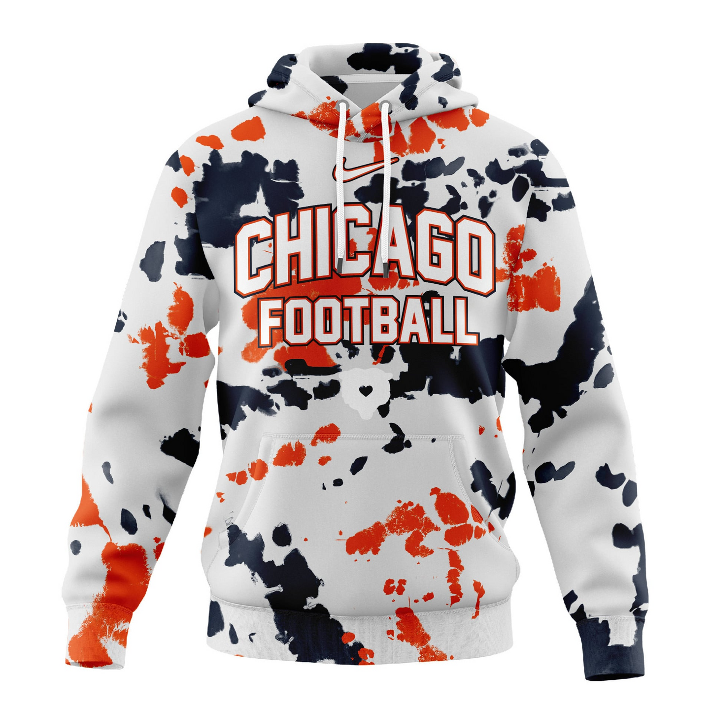 CHI Premium NFL Gridiron Splash Personalized Hoodie DDT CTND