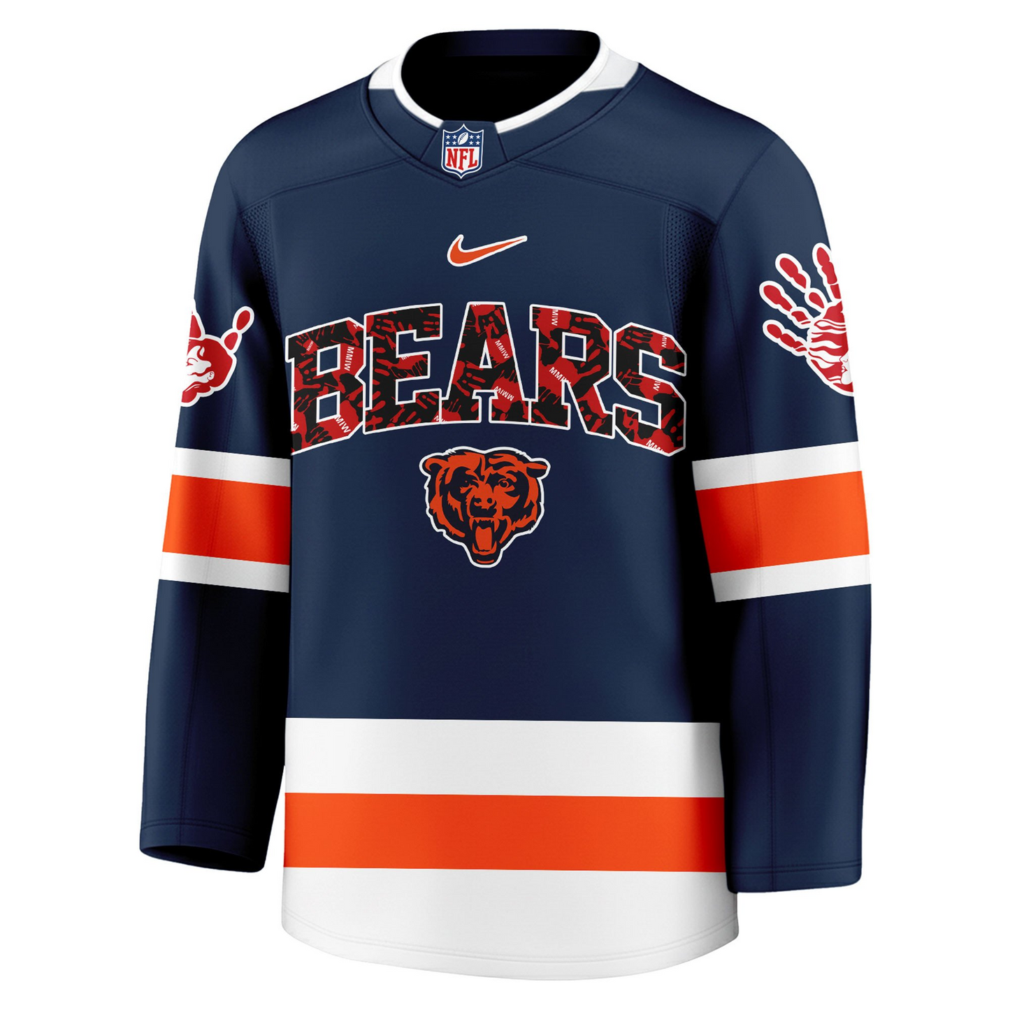 CHI Premium NFL MMIW Awareness Long Jersey DDT 101125 NTL