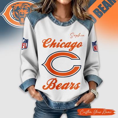 CHI Premium NFL Print Casual Sweatshirt DDT CTND