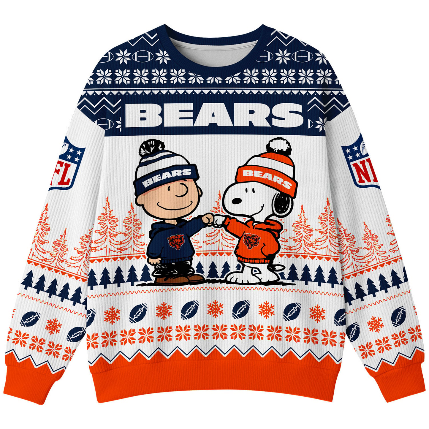 CHI Premium NFL Snoopy Winter SweatShirt DDT CTND