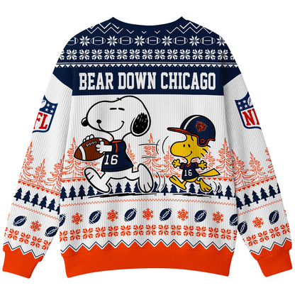 CHI Premium NFL Snoopy Winter SweatShirt DDT CTND