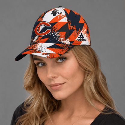 CHI Premium NFL Sports Fan Geometric Pattern Baseball Cap